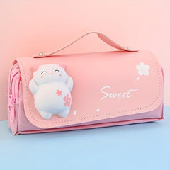 Large Capacity Decompression Pencil Case Desktop Organizing Pencil Bag