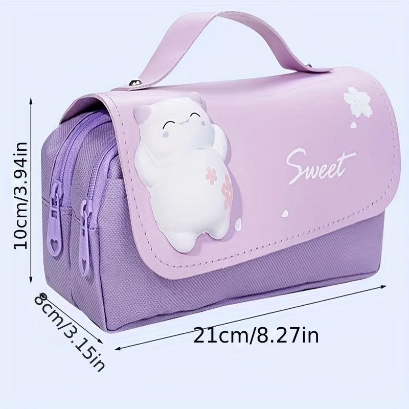 Large Capacity Decompression Pencil Case Desktop Organizing Pencil Bag