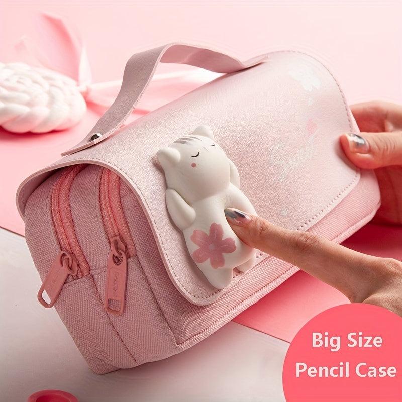 Large Capacity Decompression Pencil Case Desktop Organizing Pencil Bag