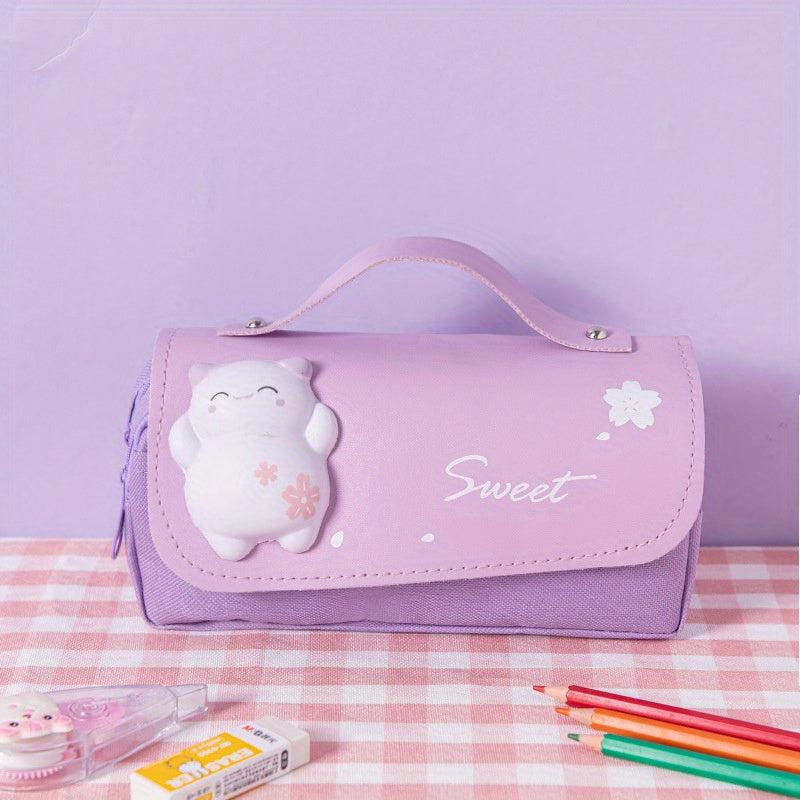 Large Capacity Decompression Pencil Case Desktop Organizing Pencil Bag