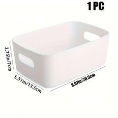 Plastic Bathroom Cosmetics Organizer Box - Home Storage Basket