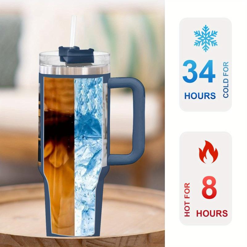 Custom Stainless Steel Tumbler w/ Photo & Text Insulated Travel Mug