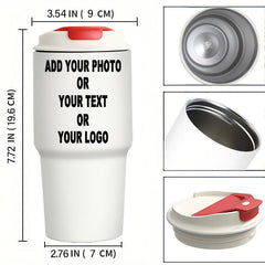 Personalized Insulated Travel Mug - Durable BPA-Free - Your Name