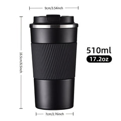 17.2oz Stainless Steel Insulated Coffee Mug Leakproof Travel Cup