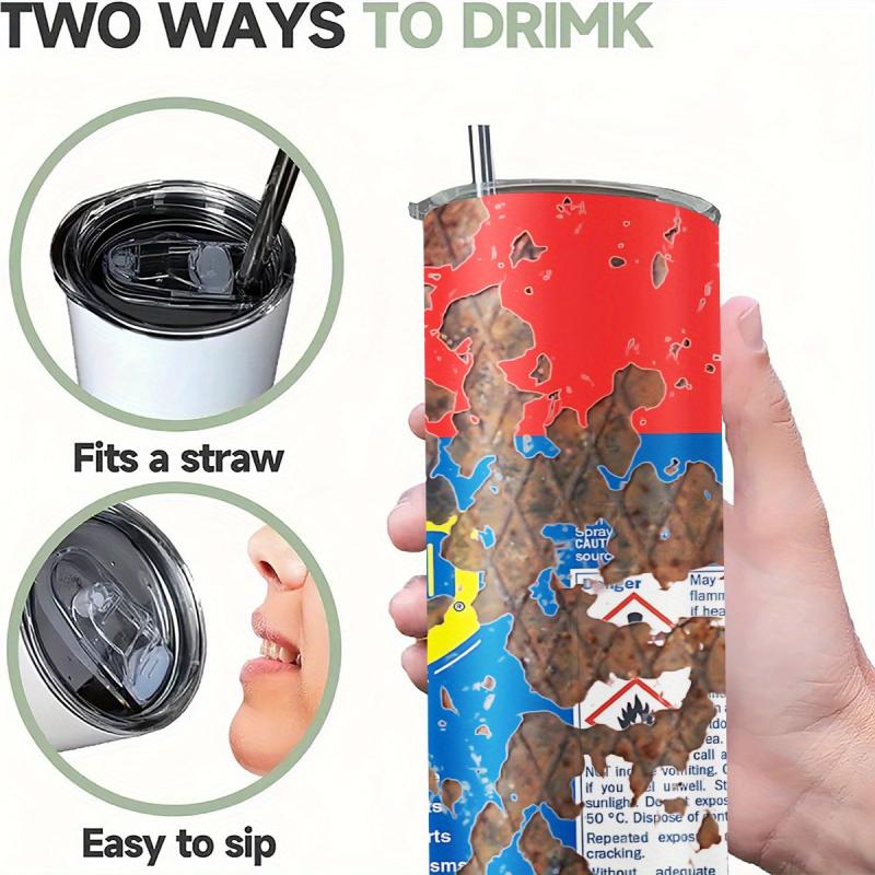 Insulated 20 Oz Stainless Steel Travel Coffee Cup with Lid