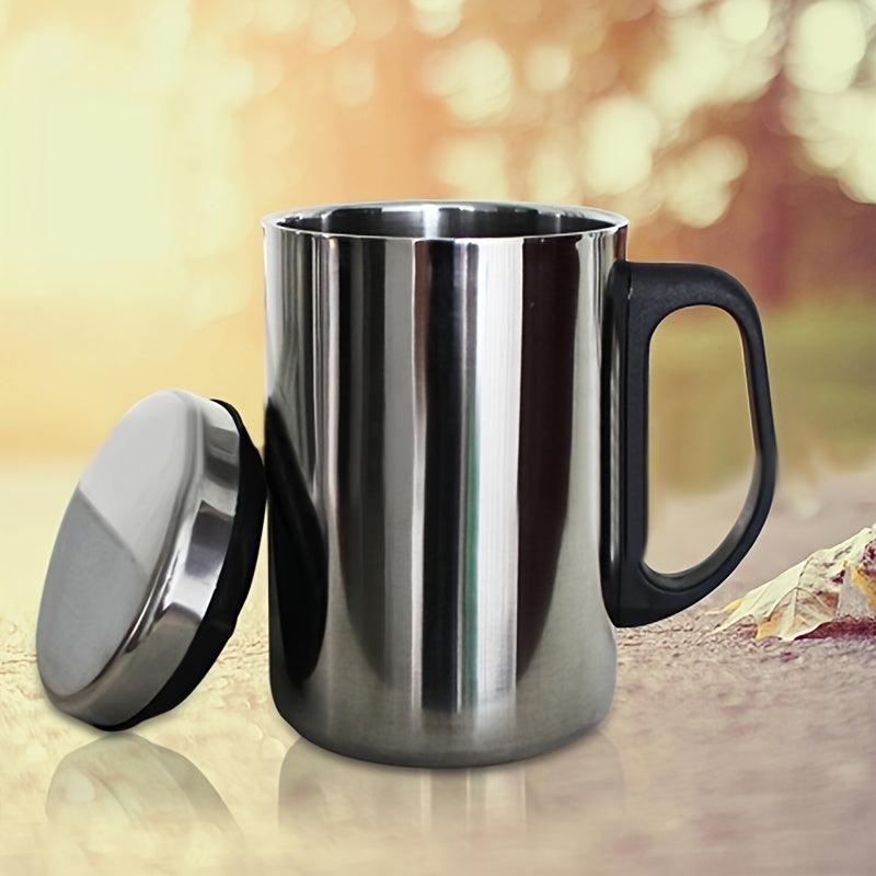 Stainless Steel Coffee Mug with Lid Insulated Water Cup Hot Cold Beverage