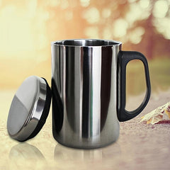 Stainless Steel Coffee Mug with Lid Insulated Water Cup Hot Cold Beverage