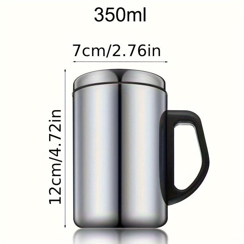 Stainless Steel Coffee Mug with Lid Insulated Water Cup Hot Cold Beverage