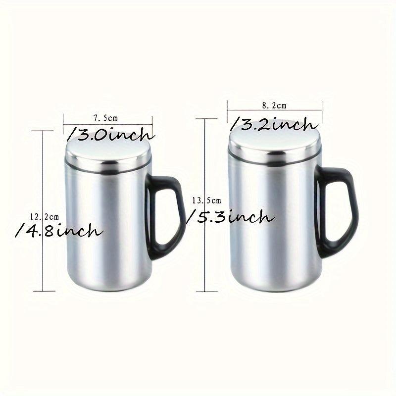 Stainless Steel Coffee Mug with Lid Insulated Water Cup Hot Cold Beverage