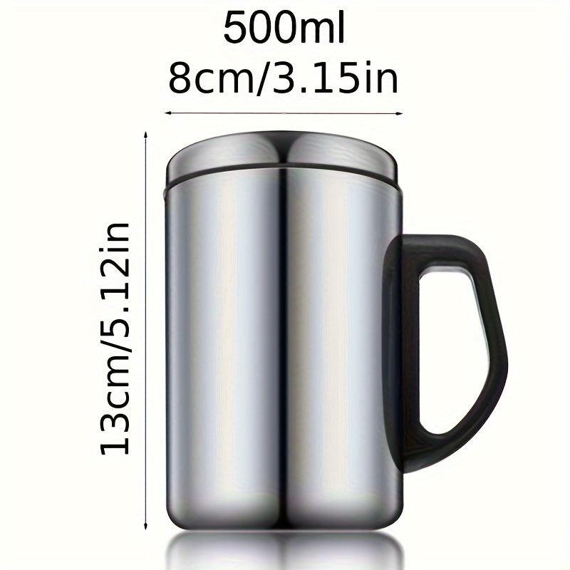 Stainless Steel Coffee Mug with Lid Insulated Water Cup Hot Cold Beverage