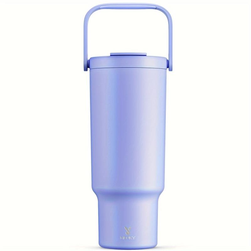 40oz Stainless Steel Travel Mug Leak Proof Keeps Drinks Hot or Cold Strawberry