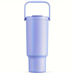 40oz Stainless Steel Travel Mug Leak Proof Keeps Drinks Hot or Cold Strawberry
