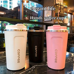 Stainless Steel Insulated Coffee Mug Leak Proof with Locking Lid