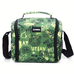 Large Capacity Crossbody Lunch Bag Insulation Cold Handheld Picnic Bag 8 Colors