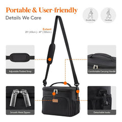 15L Reusable Leakproof Lunch Tote Bag with Adjustable Shoulder Strap