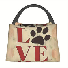 Dog Paw Insulated Cooler Bag Set Leakproof Lunch Bags for Camping Picnic Beach