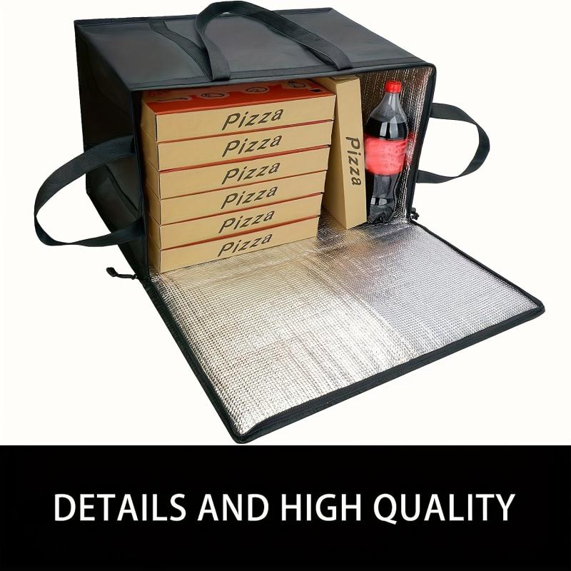 Large Foldable Insulated Food Bag Pizza Takeout Bag