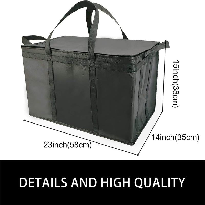 Large Foldable Insulated Food Bag Pizza Takeout Bag
