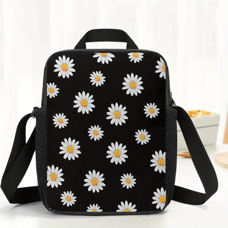 Daisy Insulated Lunch Bag Leakproof High Capacity Tote