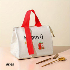 Insulated Lunch Bag Waterproof Cartoon Square Shape