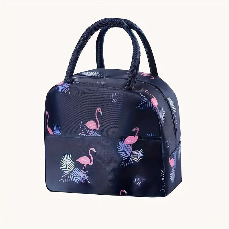 Picnic Bag Lunch Box Tote with Aluminum Foil Insulation Portable Meal Carrier