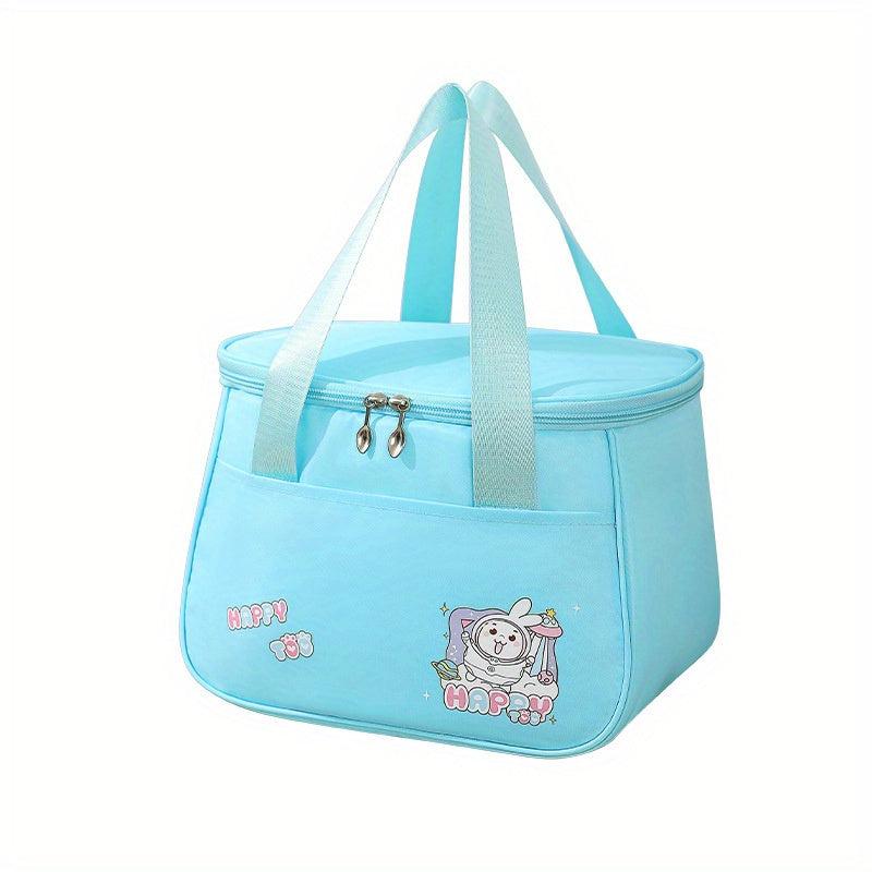 Cartoon Insulated Lunch Bag for Students Picnic Cam