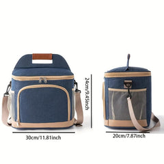 Insulated Leakproof Lunch Bag Double Compartment Waterproof Cooler Bag