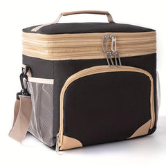 Insulated Leakproof Lunch Bag Double Compartment Waterproof Cooler Bag