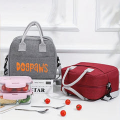 Large Insulated Lunch Bag with Aluminum Foil Zippered Bento Box Tote