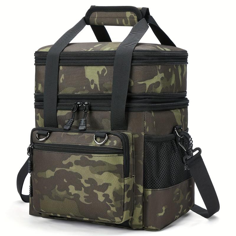 Large Capacity Double Layered Lunch Bag for Work Travel
