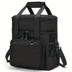 Large Capacity Double Layered Lunch Bag for Work Travel