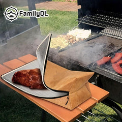 FAMILYQL BBQ Cooler Bag Hydrophobic Fabric Light Yellow