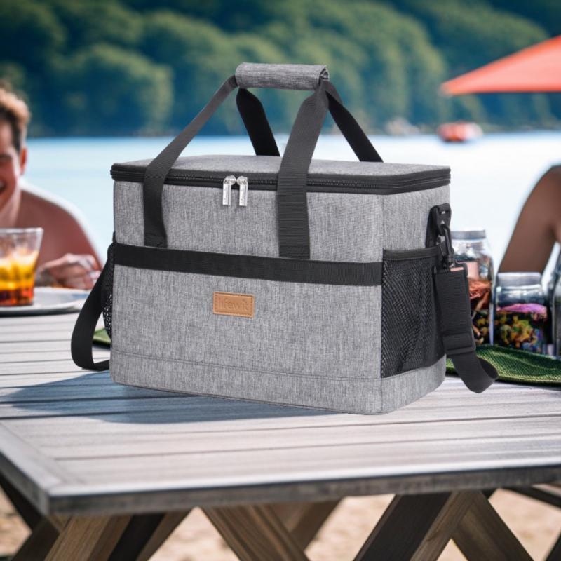 Large Insulated Soft Cooler Bag with Hard Liner for Picnic Lunch BBQ Camping