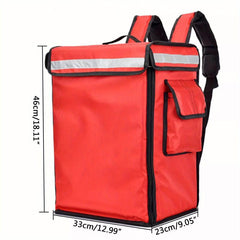 42L Insulated Food Backpack Thermal Cooler Bag Reflective Strips Durable Plastic