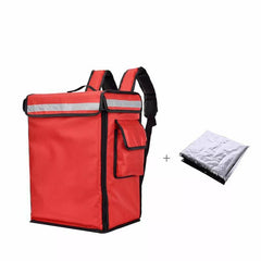 42L Insulated Food Backpack Thermal Cooler Bag Reflective Strips Durable Plastic