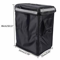 42L Insulated Food Backpack Thermal Cooler Bag Reflective Strips Durable Plastic