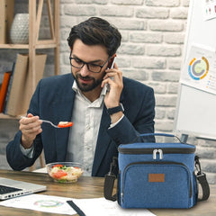 Portable Cooler Freezable Soft Lunchbox Leakproof with Adjustable Shoulder Strap