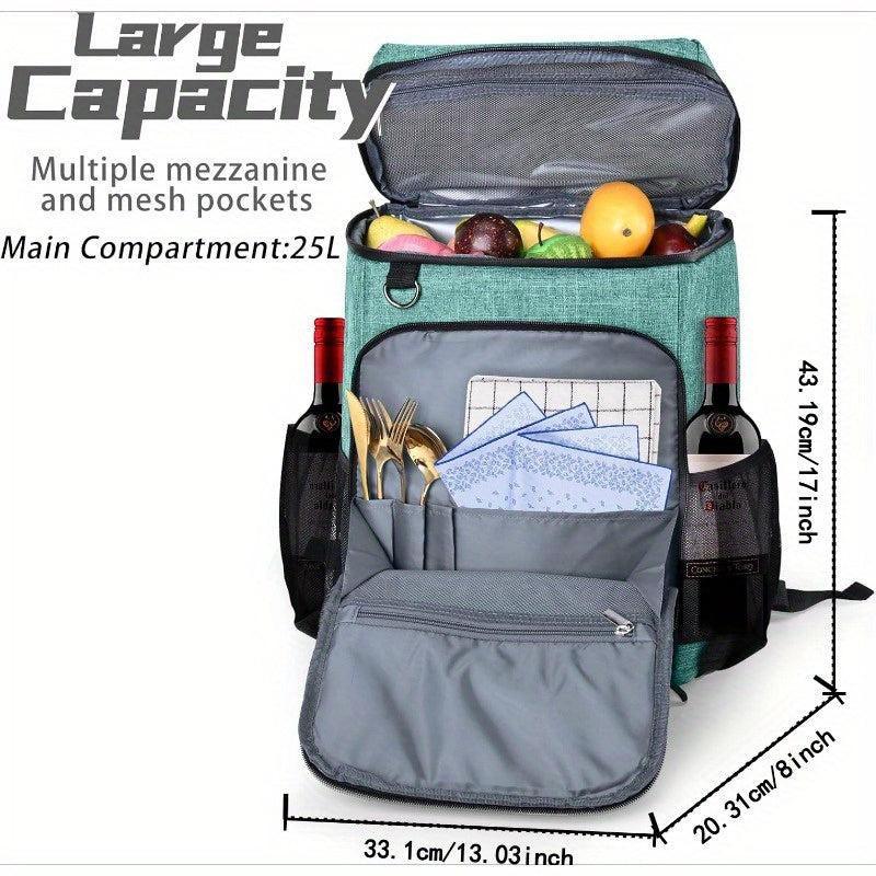 BAGLHER Cooler Backpack Leak Proof 30 Cans Insulated Soft 25L Lunch Box Bag