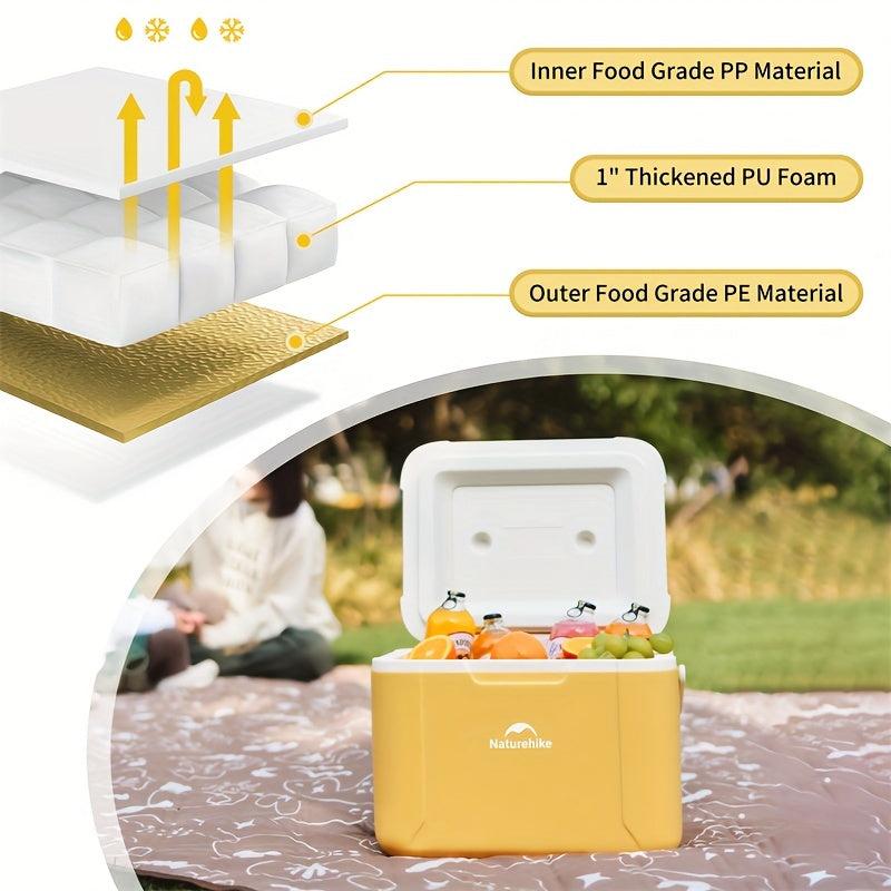 1pc Insulated Cooler Box for Camping Hiking Fishing BBQ
