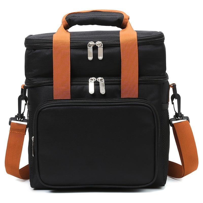 Dual Layer Insulated Lunch Cooler Bag Waterproof Oxford