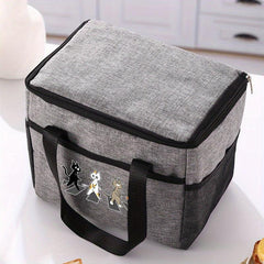Crossing Street Cat Insulated Lunch Bag