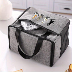 Crossing Street Cat Insulated Lunch Bag