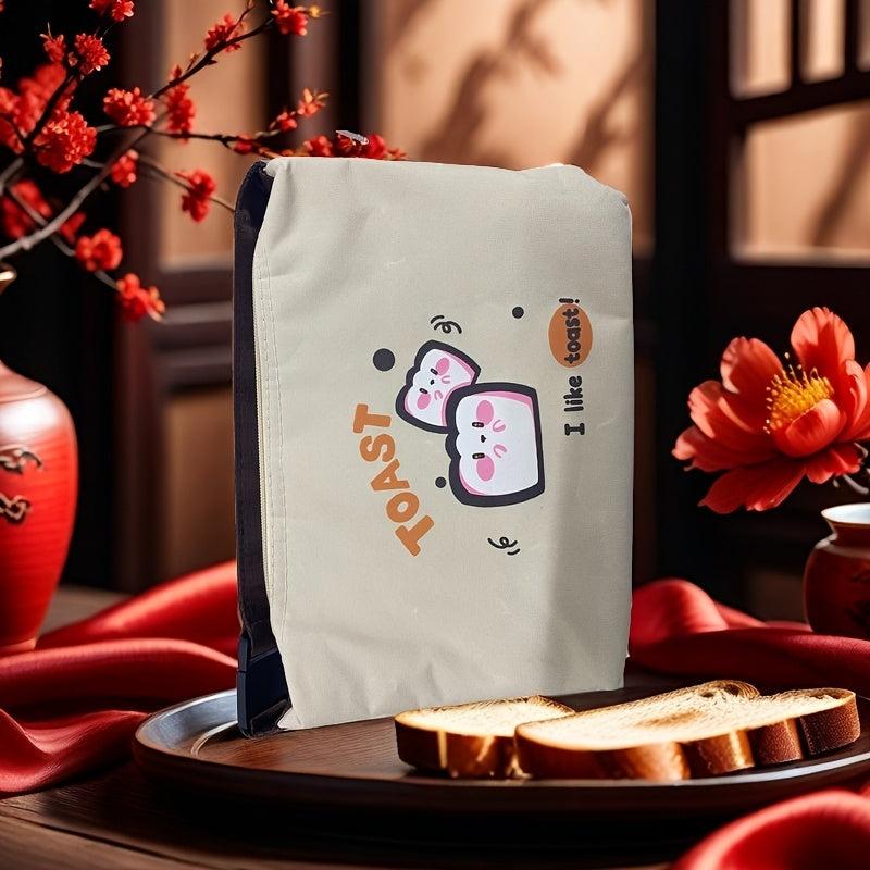 Cartoon Donut Insulated Lunch Bag for Students and Commuting