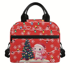 Axolotl Print Large Capacity Foldable Handbag for School or Work
