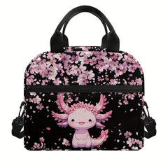 Axolotl Print Large Capacity Foldable Handbag for School or Work