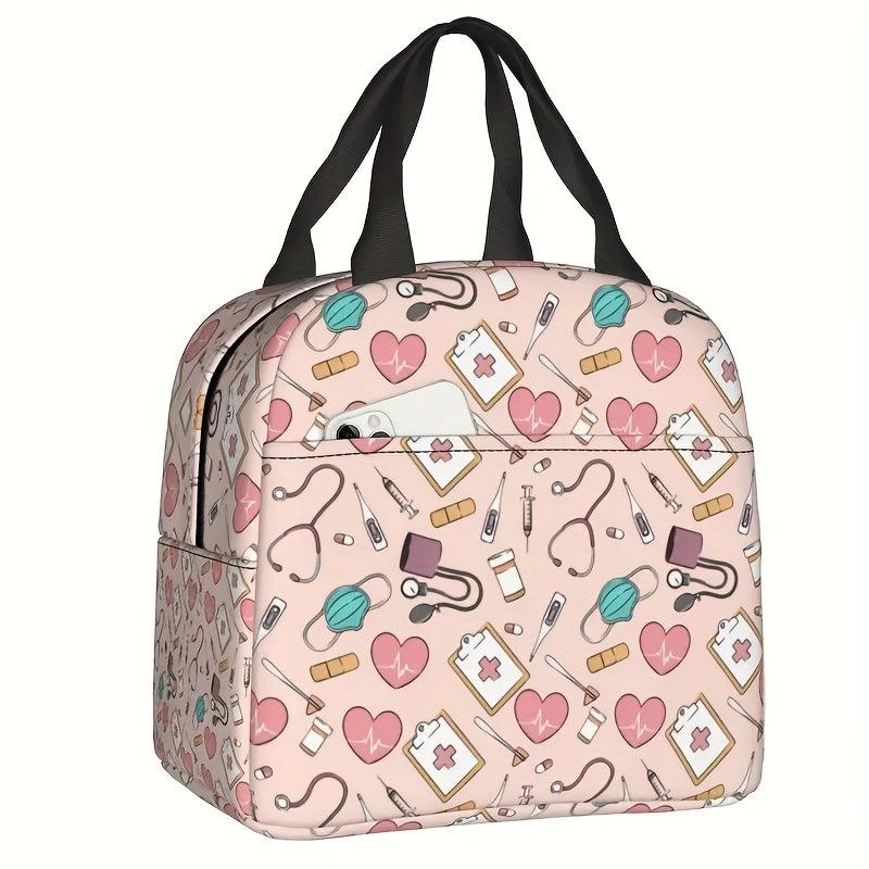 Large Insulated Lunch Bag for Nurses Waterproof & Reusable
