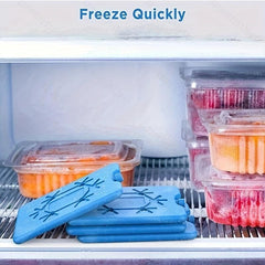 2pcs Ultra Thin Reusable Lunch Box Ice Packs - Long Lasting Cooling