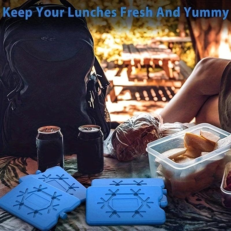 2pcs Ultra Thin Reusable Lunch Box Ice Packs - Long Lasting Cooling