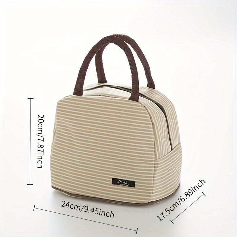 Large Capacity Oxford Thermal Lunch Box Bag Portable Thermal Bag