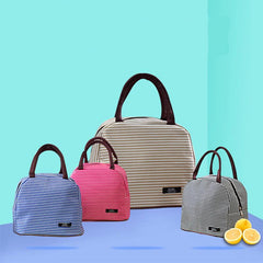 Large Capacity Oxford Thermal Lunch Box Bag Portable Thermal Bag